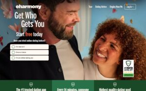 eharmony dating service website screenshot